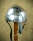 Medieval Nasal Steel Warrior Helmet Armour 18 Gauge Steel Battle Warrior