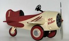 Vintage Mid-century Modernism Modern Ww2 Plane Antique Airplane Art Deco Red