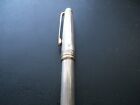 Vintage Montblanc Classique 163 Solitaire Ag 925 Silver Pinstripe Rollerball Pen
