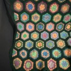 Granny Crochet Afghan Colorful Snowflake Lap Blanket Throw Handmade 44    X57   