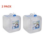 2 Pack Collapsible Water Container With Spigot 10 6gal Camping Water Storage Jug