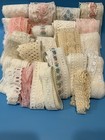 Lot Of Lace  100 Yards Vintage Lace Trim 24 Pieces 1-10 Yards Each Various Width