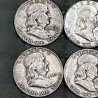 Lot Of 10 90  Silver Franklin Half Dollars Us Coins