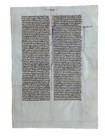 Original Leaf-biblia Sacra   the Holy Bible  In Latin    Written In A d  1240 