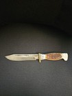 Vintage Heavy Duty Custom Hunting Knife  best Steel  Bone Handle 10 3 4   6  Bld