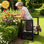 Garden Kneeler And Seat Heavy Duty 500lbs  Anti-tip Gardening Stools With 10 5   