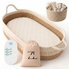 Baby Changing Basket Set  100  Natural Woven Cotton Rope