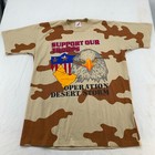 Vintage 90s Operation Desert Storm Camouflage T-shirt M l Iraq War Military Army