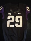 Game Worn Used Nike Tcu Horned Frogs Football Jersey  29 Size 42 