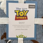 Pottery Barn Kids Disney Pixar Toy Story Toddler Quilt Buzz Woody Applique  Blue