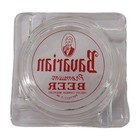 Vintage Clear Glass Marketing Ashtray Bavarian Beer Pottsville Pennsylvania Pa