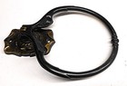 Vtg  antiqued  Bronze Bathroom Set Towel Bar Ring Door Hook Toilet Paper Holder