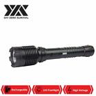 Dzs Police Metal Stun Gun 9000 Tactical Rechargeable With Led Flashlight