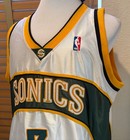 Authentic Reebok Seattle Supersonics Rashard Lewis  7 Jersey Size 48 Nwt Rare 