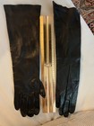 Vtg Van Raatte Dark Brown Leather Opera Gloves  Homecoming Weddings Parties 
