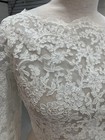 Nwt Justin Alexander Pop Over Jacket A097 Size 20 Ivory  Laced  Bolero