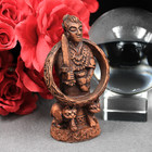 Freya Statue - Wood Finish Norse Goddess Figurine - Viking Home Altar Decor