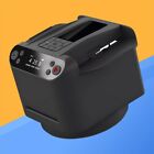 2-in-1 Automatic Card Shuffler   Dealer Machine 360   Rotating 2 Decks Card Black