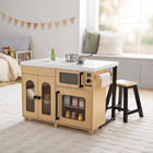 Member s Mark Wooden Kitchen Island Playset 23 Pc Pretend Kitchen 3 