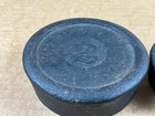 Antique Vintage Cast Iron Balance Scale Weights 1  2 Lb 1  2  4   8 Oz