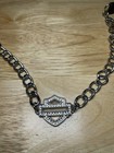 2013 Harley-davidson Leather And Chain Belt 32  Long Rhinestone  2013 H d 