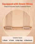 Vevor Cajon Box Drum Wooden Birchwood Percussion Instrument Snare Wires Travel B