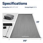 Containment Mat  8 6  X 20   W  Stay Put Corner Garage Floor Mats Raised Edge