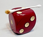 Vintage French Red Bakelite Die   Dice 60gr 