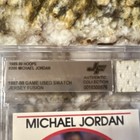 1989-90 Nba Hoops  200 Michael Jordan Bulls Jersey Fusion Game Used Bgs