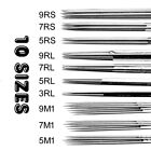 50 Disposable Tattoo Needles Rl Rs M1   50 Matching Nozzles Taper Tube Tips