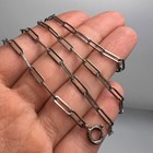 Vintage 800 Silver Niello Chain Necklace Signed 6g Unisex Antique Jewelry