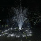 Pond Boss 1 4 Hp Floating Fountain With 3 Led Lights   3 Fountain Heads Dftn1200