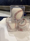 New 3 Rawlings Official Major League Baseballs  In Display Cases Robert Manfred