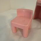 Little Tikes Dollhouse Furniture Vintage Pink Mirrored Vanity   Chair