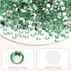 10000-pack Resin Flatback Rhinestone  3mm Flat Back Crystals Bulk  light Green 
