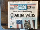 Usa Today Newspaper Obama Wins Presidential Election  Nov 5  2008