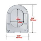 Uf U Shape Toilet Seat For Small Compact Toilet Soft Close Top Mounted