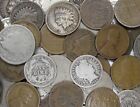 Five 100 Year Old Us Coins - Obsolete Coin Collection - Silver Dime   Bonus