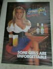 Vintage 1997 St Pauli Girl Germany Beer Poster Some Girls Are Unforgettable Nos