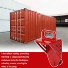 Shipping Container Jack Lug W  U-shaped Handle Jack Leveling Attachment 74000lbs