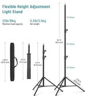 Photography Light Stand Heavy Duty Tripod  9 2 Ft 110   280cm Aluminum Lighti   