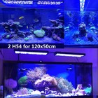 Popbloom 2pcs Led Aquarium Light Full Spectrum For 48  4ft Reef Coral Fish Tank
