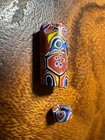 2 Pics Antique Venetian Glass Beads Millefiori African Trade Beads For Beading