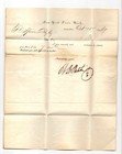 Antique 1839 Stampless New York State Bank Albany To Mohawk Ny Cover Letter