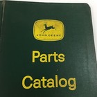  1  Vintage John Deere Green yellow Parts Catalog Binder - One Empty Binder