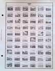Used Turkey Postage Stamps On Harris Album Page 1958-1960