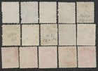 Canada  37 41 3c Small Queen Small Lot Of 15 Shades Cancels F-vf