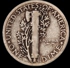 1929 P Mercury Dime Circulated 90  Silver  Good G   Vg