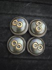 Vintage Metal   Celluloid Coat Buttons Lot Large Buttons 1 5  Set Of 4