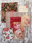 Antique   Vintage French Fabric Textile Bundle Slowstitching  a 